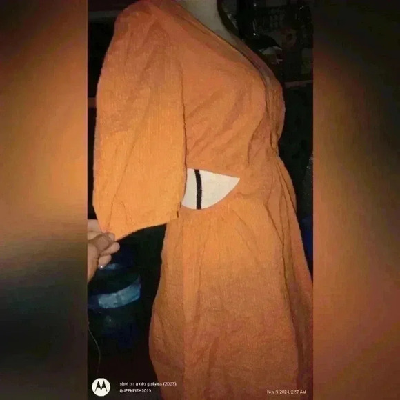 And Now This Keyhole Dress Womens Plus size 1X Mango Color NWT - Picture 4 of 16